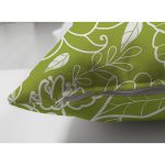 Çift Taraflı Rengarenk Zemin Üzerinde Onedraw Çizimli Çiçek Desenli Süet Yastık Kırlent Kılıfı Realhomes