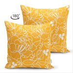 - Suet-K-7615-Gorsel2 - Realhomes Çift Taraflı Rengarenk Zemin Üzerinde Çiçek Desenli Dijital Baskılı Modern Süet Yastık Kırlent Kılıfı Realhomes