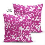 - Suet-K-7616-Gorsel2 - Realhomes Çift Taraflı Rengarenk Zemin Üzerinde Çiçek Desenli Dijital Baskılı Modern Süet Yastık Kırlent Kılıfı Realhomes