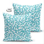 - Suet-K-7617-Gorsel2 - Realhomes Çift Taraflı Rengarenk Zemin Üzerinde Çiçek Desenli Dijital Baskılı Modern Süet Yastık Kırlent Kılıfı Realhomes