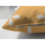 Çift Taraflı Rengarenk Zemin Üzerinde Çiçek Desenli Dijital Baskılı Modern Süet Yastık Kırlent Kılıfı Realhomes