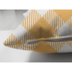 Çift Taraflı Beyaz Zemin Üzerinde Renkli Geometrik Desenli Dijital Baskılı Modern Süet Yastık Kılıfı Realhomes