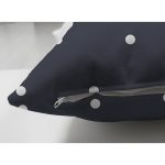 Çift Taraflı Renkli Zeminli Beyaz Puantiyeli Dijital Baskılı Modern Süet Yastık Kırlent Kılıfı Realhomes