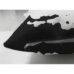 Çift Taraflı Beyaz Zemin Üzerinde Gold Rengarenk Onedraw Çizimli Çiçek Desenli Süet Kırlent Kılıfı Realhomes