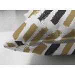 Çift Taraflı Beyaz Zemin Üzerinde Renkli Geometrik Çizimli Dijital Baskılı Modern Süet Yastık Kılıfı Realhomes