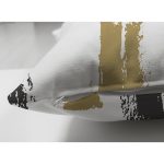 Çift Taraflı Beyaz Zemin Üzerinde Gold Detayli Geometrik Çizimli Süet Yastık Kırlent Kılıfı Realhomes