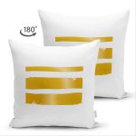 - Suet-K-7669-Gorsel2 - Realhomes  Çift Taraflı Beyaz Zemin Üzerinde Gold Detaylı Geometrik Çizim Modern Süet Yastık Kırlent Kılıfı Realhomes