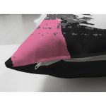 Çift Taraflı Beyaz Zeminli Renkli Soyut Çizim Dijital Baskılı Modern Süet Yastık Kırlent Kılıfı Realhomes