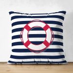 Çift Taraflı Beyaz Zemin Üzerinde Renkli Geometrik Çizimli Dijital Baskılı Modern Süet Yastık Kılıfı Realhomes