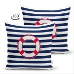 Çift Taraflı Beyaz Zemin Üzerinde Renkli Geometrik Çizimli Dijital Baskılı Modern Süet Yastık Kılıfı Realhomes