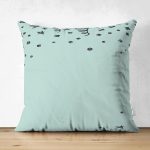 Çift Taraflı Pastel Zeminli Geometrik Çizimli Dijital Baskılı Modern Süet Yastık Kırlent Kılıfı Realhomes