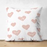 - Suet-K-7693-Gorsel1 - Realhomes Çift Taraflı Renkli Zeminli Sevimli Kalp Desenli Dijital Baskılı Modern Süet Yastık Kırlent Kılıfı Realhomes