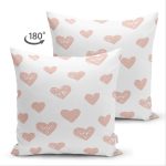 - Suet-K-7693-Gorsel2 - Realhomes Çift Taraflı Renkli Zeminli Sevimli Kalp Desenli Dijital Baskılı Modern Süet Yastık Kırlent Kılıfı Realhomes