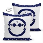 - Suet-K-7723-Gorsel2 - Realhomes Çift Taraflı Beyaz Zemin Üzerinde Renkli Balık Desenli Süet Yastık Kırlent Kılıfı Realhomes