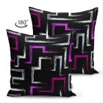 - Suet-K-7738-Gorsel2 - Realhomes Çift Taraflı Siyah Zemin Üzerinde Renkli Geometrik Desenli Dijital Baskılı Modern Süet Yastık Kılıfı Realhomes