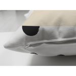 Çift Taraflı Beyaz Zemin Üzerinde Puantiye Desenli Dijital Baskılı Modern Süet Yastık Kırlent Kılıfı Realhomes