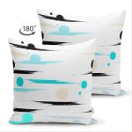 - Suet-K-7759-Gorsel2 - Realhomes Çift Taraflı Beyaz Zeminli Modern Puantiyeli Dijital Baskılı Modern Süet Yastık Kırlent Kılıfı Realhomes