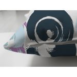 Çift Taraflı Beyaz Zemin Üzerinde Renkli Geometrik Desenli Dijital Baskılı Modern Süet Yastık Kılıfı Realhomes