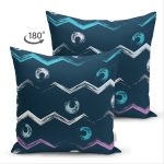 - Suet-K-7771-Gorsel2 - Realhomes Çift Taraflı Siyah Zemin Üzerinde Renkli Modern Zigzag Desenli Modern Süet Yastık Kırlent Kılıfı Realhomes