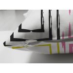 Çift Taraflı Beyaz Zemin Üzerinde Renkli Geometrik Desenli Dijital Baskılı Modern Süet Yastık Kılıfı Realhomes