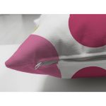 - Suet-K-7813-Gorsel3 - Realhomes Çift Taraflı Beyaz Zemin Üzerinde Siyah Modern Çizgili Renkli Puantiyeli Süet Yastık Kırlent Kılıfı Realhomes