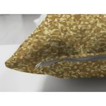 Çift Taraflı Gold Zemin Üzerinde Modern Desen İşlemeli Eldiven Modern Süet Yastık Kırlent Kılıfı Realhomes