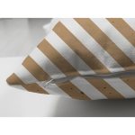 - Suet-K-7856-Gorsel3 - Realhomes Çift Taraflı Beyaz Zemin Üzerinde Gold Renkli Yatay Çizgili Modern Süet Yastık Kırlent Kılıfı Realhomes