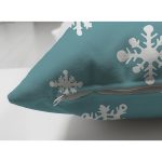 - Suet-K-7861-Gorsel3 - Realhomes Çift Taraflı Renkli Zeminli Beyaz Kartanesi Desenli Gold Renkli Happy Holidays Süet Yastık Kılıfı Realhomes