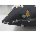 Çift Taraflı Renkli Zeminli Çam Ağacı Desenli Dijital Baskılı Modern Süet Yastık Kırlent Kılıfı Realhomes