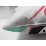 Çift Taraflı Beyaz Zemin Üzerinde Soyut Çizimli Renkli Desen Çalışması Süet Yastık Kırlent Kılıfı Realhomes