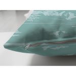 Çift Taraflı Renkli Zemin Üzerinde Soyut Desenli Dijital Baskılı Modern Süet Yastık Kırlent Kılıfı Realhomes