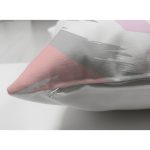 Çift Taraflı Renkli Zemin Üzerinde Soyut Çizimli Kalp Desenli Modern Süet Yastık Kırlent Kılıfı Realhomes