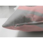 Çift Taraflı Renkli Zemin Üzerinde Soyut Çizimli Kalp Desenli Modern Süet Yastık Kırlent Kılıfı Realhomes