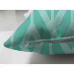 Çift Taraflı Renkli Zemin Üzerinde Geometrik Zigzag Desenli Modern Süet Yastık Kırlent Kılıfı Realhomes