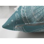 Çift Taraflı Pastel Zeminli Deniz Kabuğu Desenli Dijital Baskılı Modern Süet Yastık Kırlent Kılıfı Realhomes