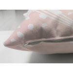 Çift Taraflı Pastel Zeminli Geometrik Desenli Dijital Baskılı Modern Süet Yastık Kırlent Kılıfı Realhomes