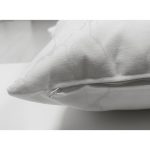 Çift Taraflı Beyaz Zeminli Modern Mermer Desenli Dijital Baskılı Modern Süet Yastık Kırlent Kılıfı Realhomes