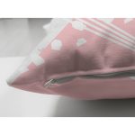 Çift Taraflı Pastel Zeminli Geometrik Desenli Dijital Baskılı Modern Süet Yastık Kırlent Kılıfı Realhomes