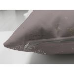 Çift Taraflı Pastel Zemin Üzerinde Gold Detaylı Yaprak Desenli Modern Süet Yastık Kırlent Kılıfı Realhomes