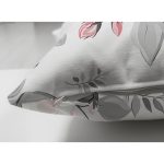 - Suet-K-8004-Gorsel3 - Realhomes  Pembe Beyaz Gül Gri Yapraklar Desenli Dijital Baskılı Modern Süet Yastık Kırlent Kılıfı Realhomes