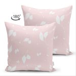 Çift Taraflı Pastel Zeminli Rengarenk Çiçek Desenli Dijital Baskılı Modern Süet Yastık Kırlent Kılıfı Realhomes