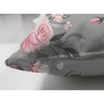 Çift Taraflı Renkli Zemin Üzerinde Flamingo Desenli Yaprak Motifli Süet Yastık Kırlent Kılıfı Realhomes