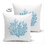 - Suet-K-8018-Gorsel2 - Realhomes  Çift Taraflı Beyaz Zemin Üzerinde Renkli Deniz Yıldızı Desenli Modern Süet Yastık Kırlent Kılıfı Realhomes