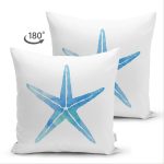 - Suet-K-8019-Gorsel2 - Realhomes  Çift Taraflı Beyaz Zemin Üzerinde Renkli Deniz Atı Desenli Dijital Baskılı Modern Süet Yastık Kılıfı Realhomes
