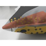 - Suet-K-8027-Gorsel3 - Realhomes Çift Taraflı Beyaz Zemin Üzerinde Pastel Renkli Yaprak Desenli Modern Süet Yastık Kırlent Kılıfı Realhomes