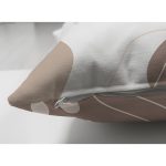 Çift Taraflı Beyaz Zemin Üzerinde Pastel Renkli Yaprak Desenli Modern Süet Yastık Kırlent Kılıfı Realhomes