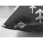 - Suet-K-8056-Gorsel3 - Realhomes Çift Taraflı Siyah Zeminli Beyaz Çam Ağacı Desenli Dijital Baskılı Modern Süet Yastık Kırlent Kılıfı Realhomes