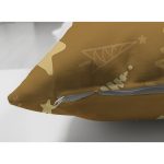 Çift Taraflı Renkli Zeminli Çam Ağacı Desenli Dijital Baskılı Modern Süet Yastık Kırlent Kılıfı Realhomes