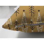 Çift Taraflı Renkli Zeminli Çam Ağacı Desenli Dijital Baskılı Modern Süet Yastık Kırlent Kılıfı Realhomes