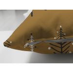 Çift Taraflı Renkli Zeminli Çam Ağacı Desenli Dijital Baskılı Modern Süet Yastık Kırlent Kılıfı Realhomes